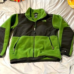 North Face youth Large (14/16) green/black coat